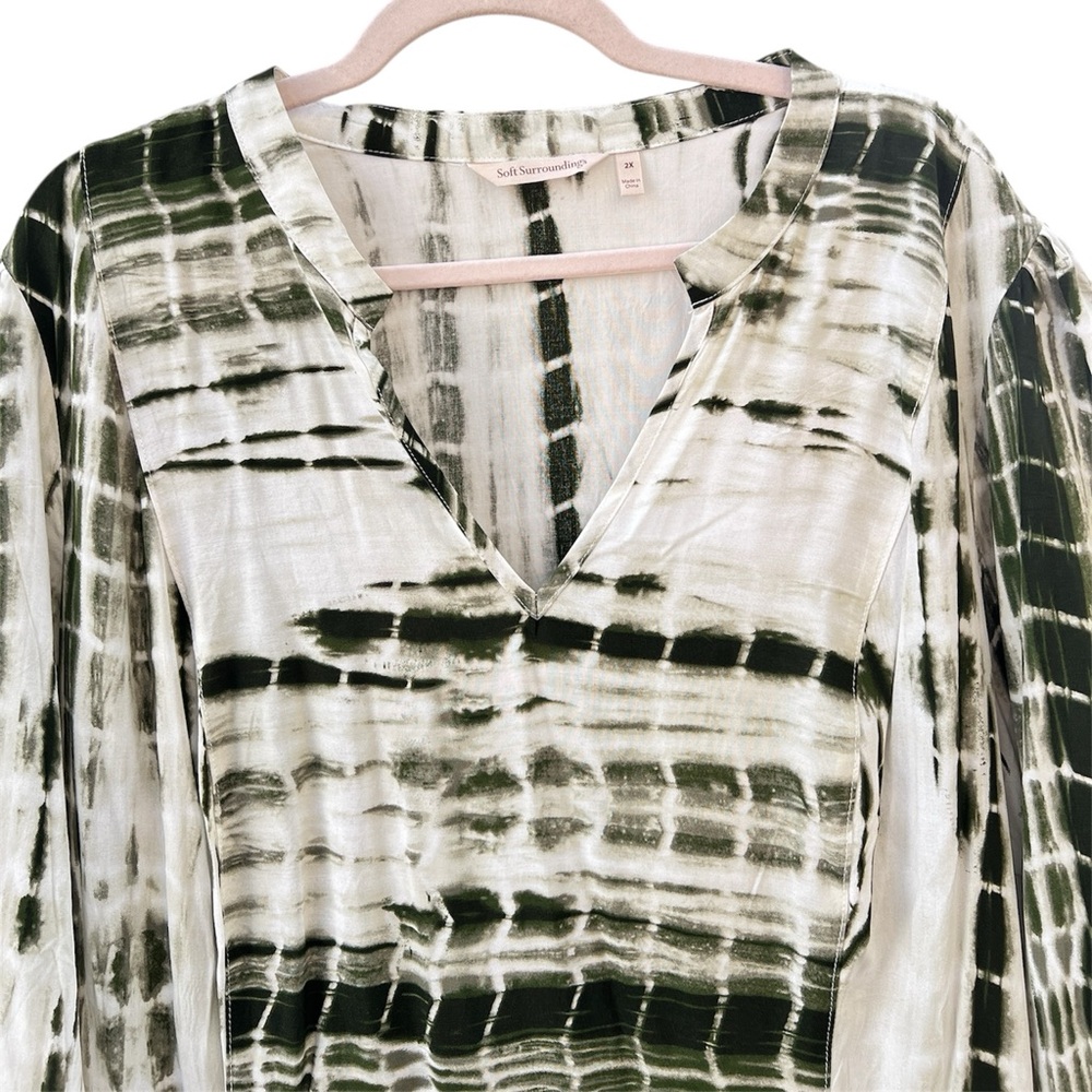 Soft Surroundings Alejandra Tie Dye‎ Maxi Dress 2x - Picture 6 of 10